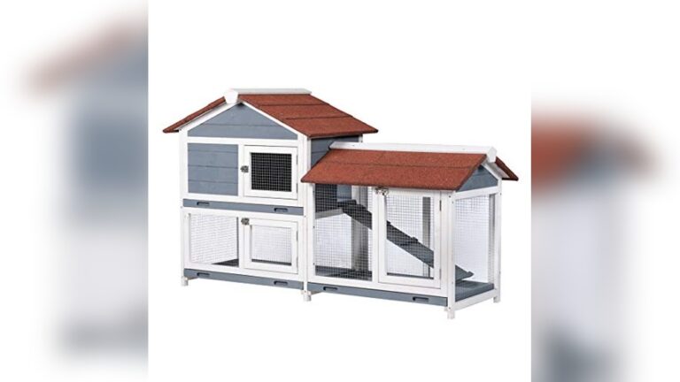 Best Rabbit Hutch for Outdoors (Weatherproof) with Waterproof Roof and Tray