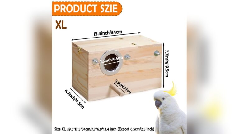 Cockatiel Bird Nest Box Size